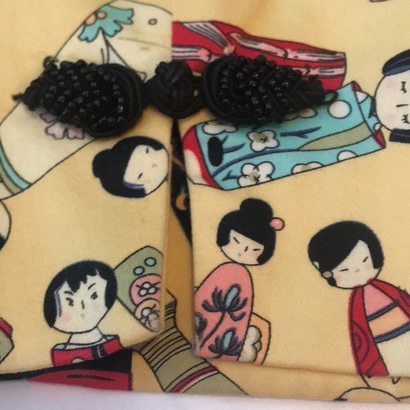 NOUVEAUX Fun & Flirty Asian Inspired Print Jacket - Size 14 - $28 - Picture 6 of 7